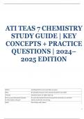 ATI TEAS 7 Chemistry Study Guide &vert; Key Concepts &plus; Practice Questions &vert; 2024&ndash;2025 Edition