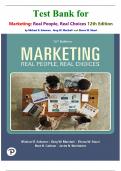 Test Bank for  Marketing&colon; Real People&comma; Real Choices 12th Edition by Michael R&period; Solomon &comma; Greg W&period; Marshall  and Elnora W&period; Stuart isbn-9780138116149