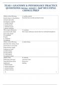 TEAS 7 Anatomy & Physiology Practice Questions &lpar;2024&ndash;2025&rpar; &vert; A&P Multiple Choice Prep