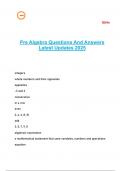 Pre Algebra Questions And Answers Latest Updates 2025