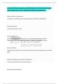CCS CERTIFIED CLINICAL SUPERVISOR CERTIFICATION EXAM &lpar;2025&sol;2026&rpar; WITH ACCURATE RATIONALES GRADED A&plus;