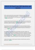 ENCE 325 Final Exam 2025 Questions and Answers