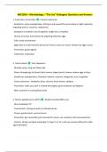MIC205A &ndash; Microbiology &ndash; &OpenCurlyDoubleQuote;The List&rdquo; Pathogens Questions and Answers 