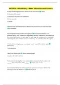 MIC205A &ndash; Microbiology &ndash; Exam 3 Questions and Answers