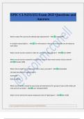 Epic CLN 251-252 Exam 2025 Questions and Answers