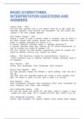 BASIC DYSRHYTHMIA INTERPRETATION QUESTIONS AND ANSWERS