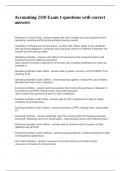 Accounting 2110 Exam 1 questions with correct answers
