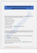 Fortis-PN-Maternity Hesi Exam 2025 Questions and Answers