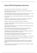 Exam 3 HCM 2110 questions and answers