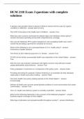 HCM 2110 Exam 3 questions with complete solutions