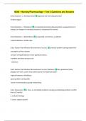 N244 &ndash; Nursing Pharmacology &ndash; Test 2 Questions and Answers 