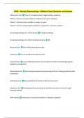 N244 &ndash; Nursing Pharmacology &ndash; Midterm Exam Questions and Answers 