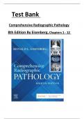 Test Bank for Comprehensive Radiographic Pathology &lbrace;8th Edition&rcub; by Ronald Eisenberg &vert; All Chapters 1-12  Included &vert;&vert; Latest Update 2025