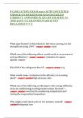 F GAS LATEST EXAM 2025 WITH MULTIPLE CHOICE OF QUESTIONS AND DETAILED CORRECT ANSWERS ALREADY GRADED A&plus; AND 100&percnt; GUARANTEE PASS &lpar;JUST RELEASED&excl;&excl;&excl;&excl;&excl;&excl;&excl;&rpar;