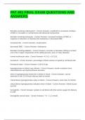 PAT 401 FINAL EXAM QUESTIONS AND ANSWERS &lpar;GRADED A&rpar;