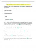 N3280 &ndash; Health Assessment Across the Lifespan &ndash; Test 2 Questions and Answers 