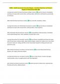 N3280 &ndash; Health Assessment Across the Lifespan &ndash; Final Exam Questions and Answers&colon;  Chapters 37&ndash;40 & Clinical Skills-Q&A 