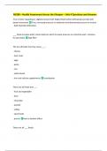 N3280 &ndash; Health Assessment Across the Lifespan &ndash; Unit 4 Questions and Answers 