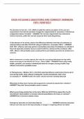CRJS 475 EXAM 2 QUESTIONS AND CORRECT ANSWERS 100&percnt; VERIFIED&excl;&excl;