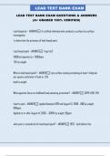 LEAD TEST BANK EXAM QUESTIONS & ANSWERS &lpar;A&plus; GRADED 100&percnt; VERIFIED&rpar;