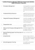 Certified Emergency Manager &lpar;CEM&rpar; Exam Study Guide 2025&sol;2026 &ndash; IAEM Certification Preparation