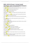 BIOL 240 KU Exam 1 Actual study Questions and correct&sol;verified Answers