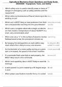 Agricultural Mechanics Exam Questions and Study Guide 2025&sol;2026 &ndash; Equipment&comma; Tools&comma; and Safety