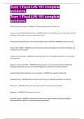 Term 1 Final LVN 151 complete solutions&period; 