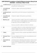 UWF EDF6225 Foundations of Applied Behavior Analysis Study Guide 2025&sol;2026 &ndash; University of West Florida