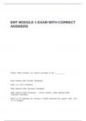 EMT MODULE 1 EXAM WITH CORRECT ANSWERS