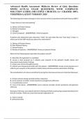 Advanced Health Assessment Midterm Review of Quiz Questions MN552 ACTUAL EXAM QUESTIONS WITH COMPLETE SOLUTION GUIDE&rpar; &lpar;MULTIPLE CHOICES&rpar; &lpar;A&plus; GRADED 100&percnt; VERIFIED&rpar; LATEST VERSION 2025