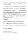 REGIS NU650 ADVANCED HEALTH ASSESSMENT FINAL EXAM 2024-2025 ACTUAL EXAM COMPLETE 200 QUESTIONS WITH DETAILED VERIFIED ANSWERS &lpar;100&percnt; CORRECT ANSWERS&rpar; &sol;ALREADY GRADED A&plus;