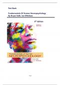 Test Bank for Fundamentals of Human Neuropsychology 8th Edition By Bryan Kolb&comma; Ian Whishaw&vert; All Chapters Included &vert; Answer Key &vert; Latest Update 2025