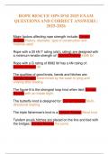 ROPE RESCUE OPS IFSI 2025 EXAM QUESTIONS AND CORRECT ANSWERS &vert; 2025-2026
