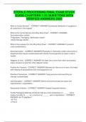 STERILE PROCESSING FINAL EXAM STUDY GUIDE CHAPTERS 1-23 questions with verified answers 2025