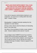 MARYLAND DRIVER IMPROVEMENT FINAL EXAM  TEST 2025 ACTUAL EXAM COMPLETE EXAM  QUESTIONS WITH DETAILED VERIFIED ANSWERS  &lpar;100&percnt; CORRECT ANSWERS&rpar; &sol;ALREADY GRADED A&plus;&sol;  LATEST VERSION&excl;&excl;&excl;