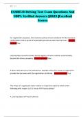 USAREUR Driving Test Exam Questions And 100&percnt; Verified Answers &vert;2025 &vert;Excellent Scores