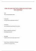NCM 102 LONG TEST WITH COMPLETE SOLUTIONS 100&percnt; VERIFIED&excl;&excl;