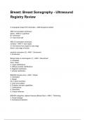 Breast&colon; Breast Sonography - Ultrasound Registry Review NEWEST 2025&sol;2026 ACTUAL COMPLETE QUESTIONS AND CORRECT DETAILED ANSWERS &lpar;VERIFIED ANSWERS&rpar; &vert;ALREADY GRADED A&plus;