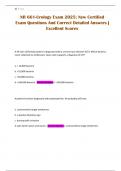NR 661-Urology Exam 2025&semi; New Certified Exam Questions And Correct Detailed Answers &vert; Excellent Scores
