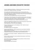ARDMS ABDOMEN REGISTRY REVIEW NEWEST 2025&sol;2026 ACTUAL COMPLETE QUESTIONS AND CORRECT DETAILED ANSWERS &lpar;VERIFIED ANSWERS&rpar; &vert;ALREADY GRADED A&plus;