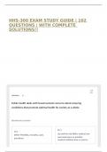 HHS-300 EXAM STUDY GUIDE &vert; 102 QUESTIONS &vert; WITH COMPLETE SOLUTIONS&excl;&excl;