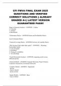 CFI FMVA FINAL EXAM 2025 QUESTIONS AND VERIFIED CORRECT SOLUTIONS &vert;&vert; ALREADY GRADED A&plus;&vert;&vert; LATEST VERSION GUARANTEED PASS&excl;&excl;