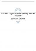 PYC4804 Assignment 2 &lpar;COMPLETE ANSWERS&rpar; 2025 &lpar;696576&rpar; - DUE 30 May 2025