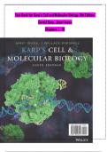 Test Bank - Karp's Cell and Molecular Biology, 9th Edition (Karp, 2020) Chapter 1-18 | All Chapters