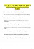 RETA TEST 1 EXAM QUESTIONS WITH CORRECT DETAILED ANSWERS A&plus; VERIFIED LATEST VERSION