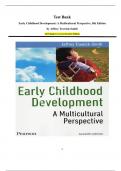 Test Bank Early Childhood Development&colon; A Multicultural Perspective&comma; 8th Edition by Jeffrey Trawick-Smith&period; All Chapters Covered Latest Edition