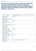 NOTARY PUBLIC ACTUAL EXAM   AND STUDY GUIDE EXAM  2025-2026 COMPREHENSIVE EXAM WITH COMPLETE  QUESTIONS AND ACCURATE DETAILED ANSWERS NEWEST  VERSION&vert;&vert; &lpar;VERIFIED ANSWERS&rpar; ASSURED PASS ALREADY  GRADED A&plus; NOTARY PA 