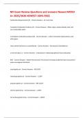 NFI Exam Review Questions and answers Newest RATED A+ 2025/2026 NEWEST 100% PASS