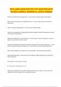 RETA CARO EXAM PRACTICE TEST QUESTION WITH REVISED CORRECT ANSWERS A&plus; LATEST VERSION